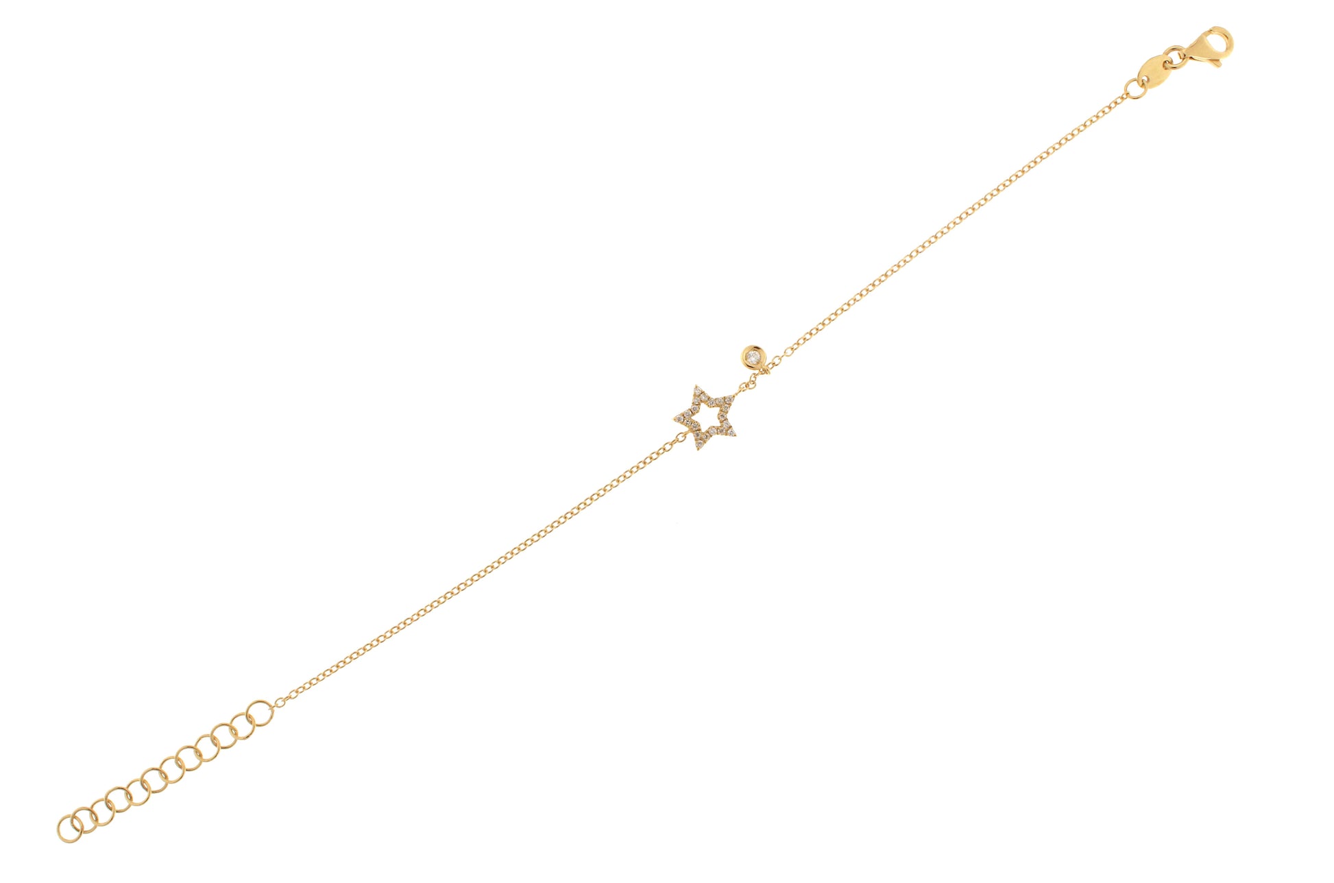 diamond-cut-gold-star-bracelet