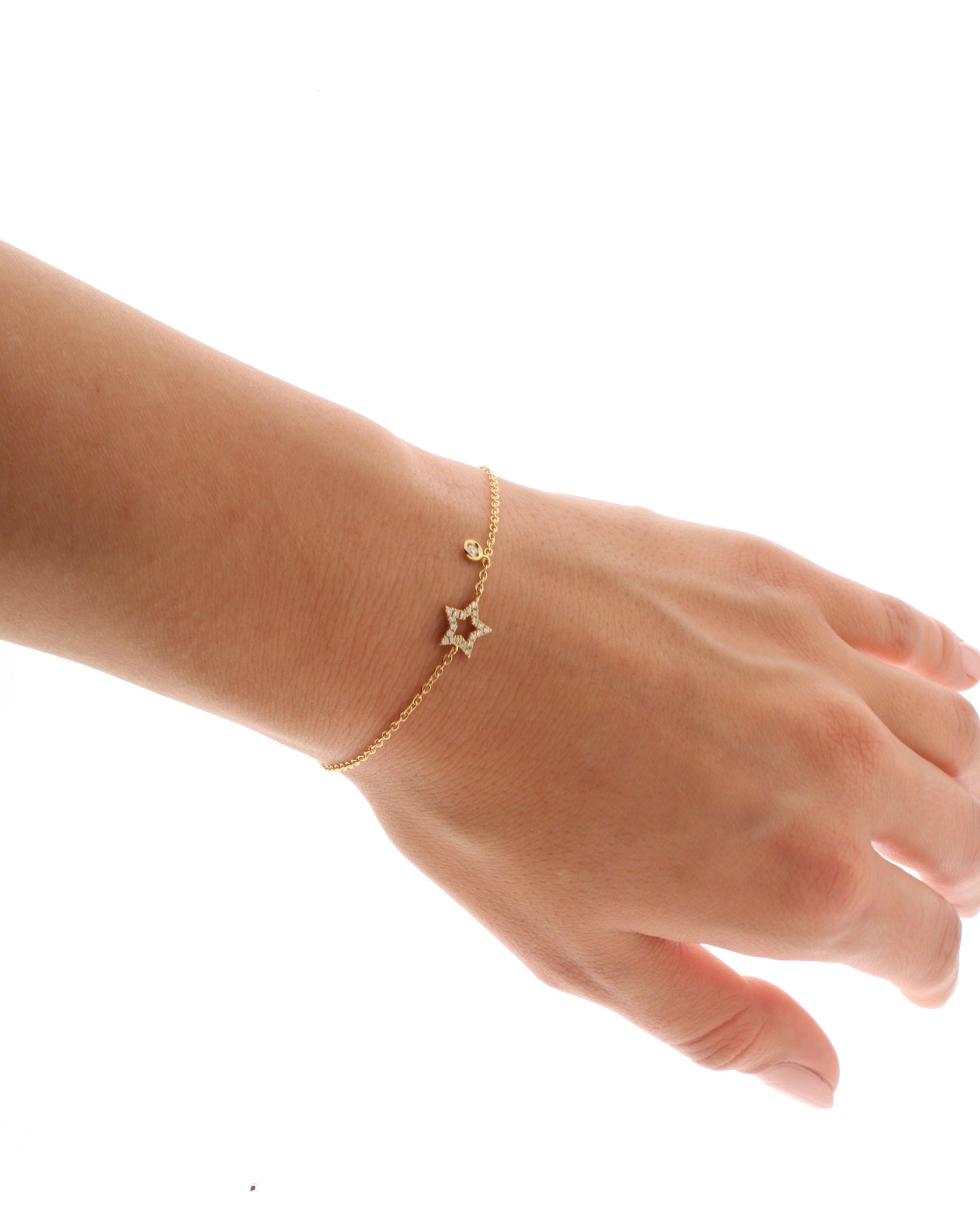 diamond-cut-gold-star-bracelet