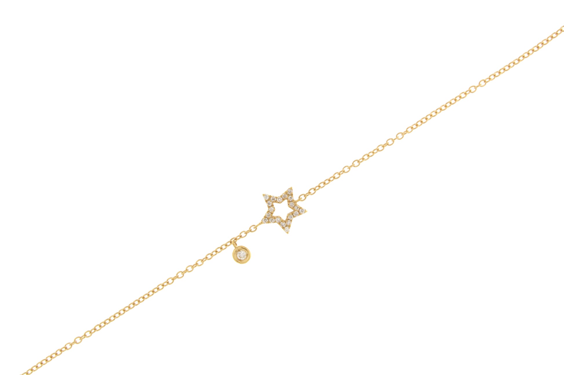 diamond-cut-gold-star-bracelet