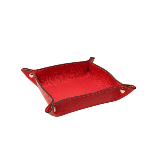 Red Leather Tray