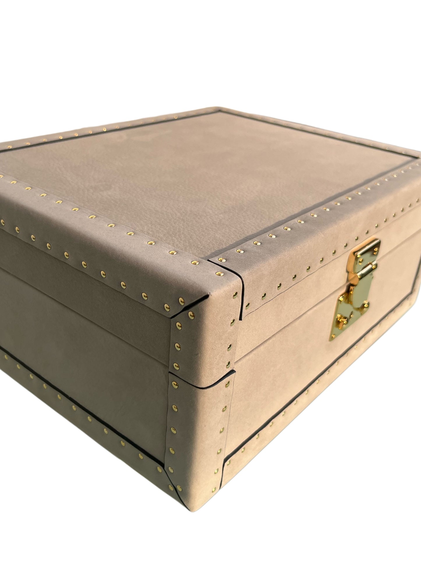 Handmade Italian Nabuk Leather Jewelry Box