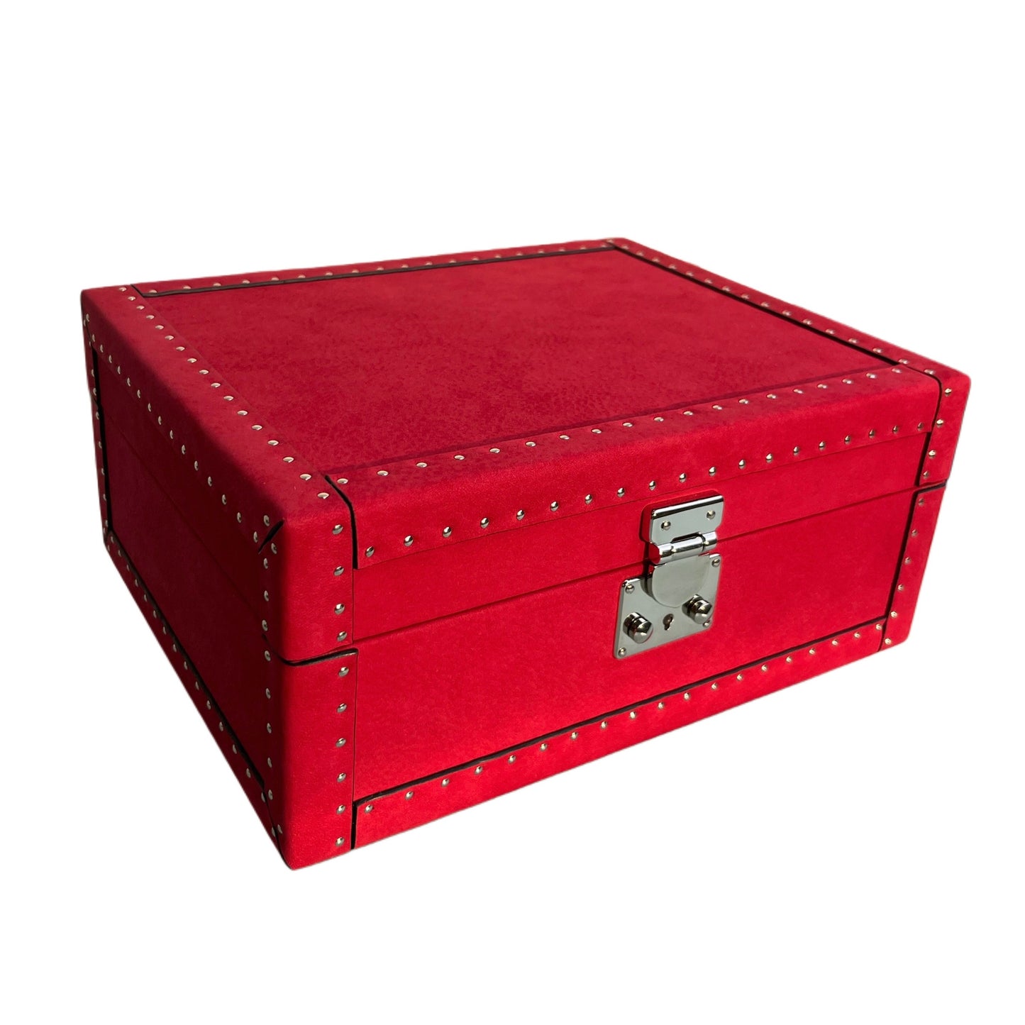 Handmade Italian Nabuk Leather Jewelry Box