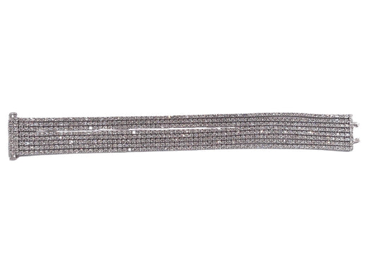 18k White Gold VVS Diamond Bracelet