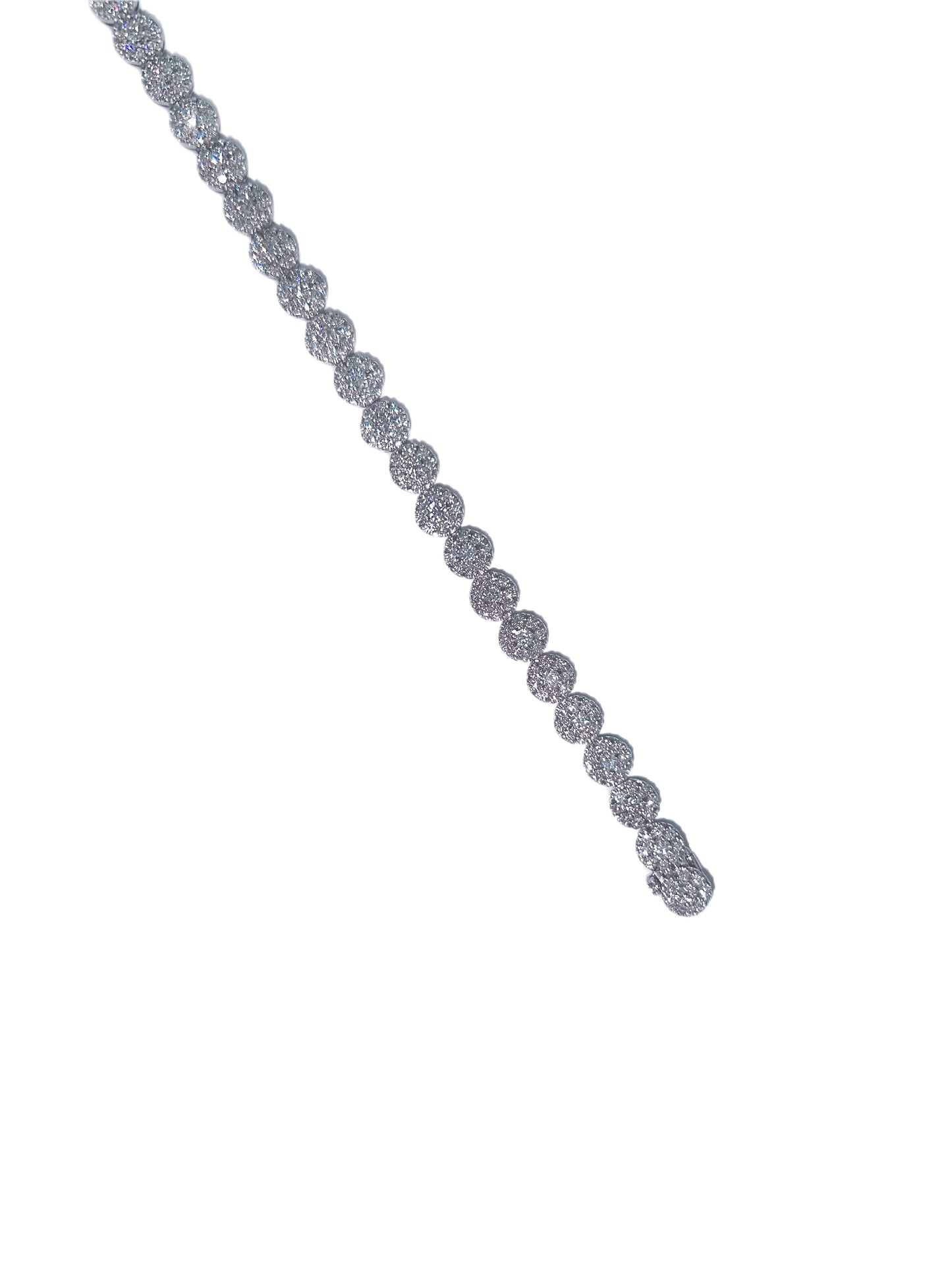 18k White Gold Sphere Bracelet