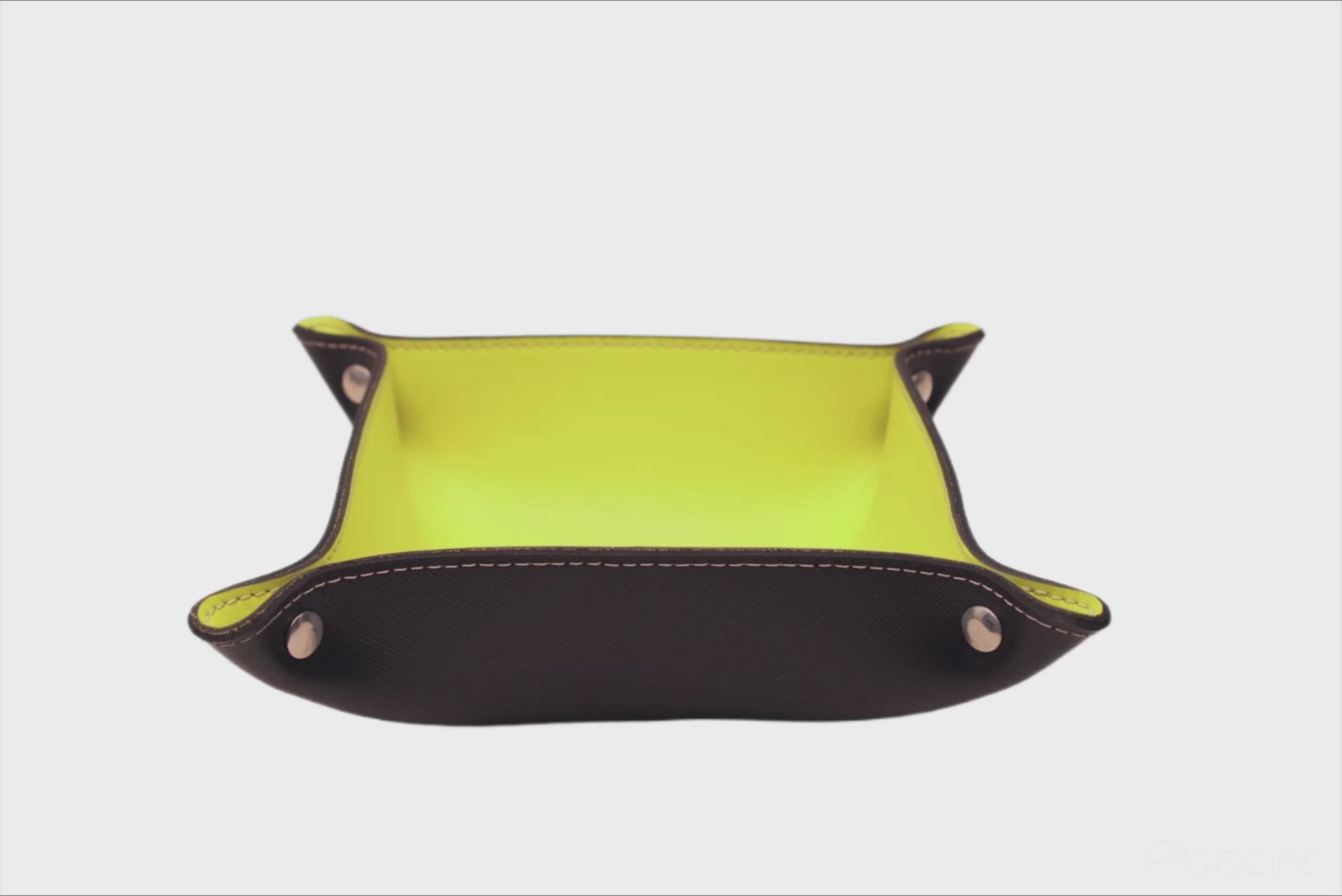 Black and Yellow Leather Tray - Oberndörfer & CO